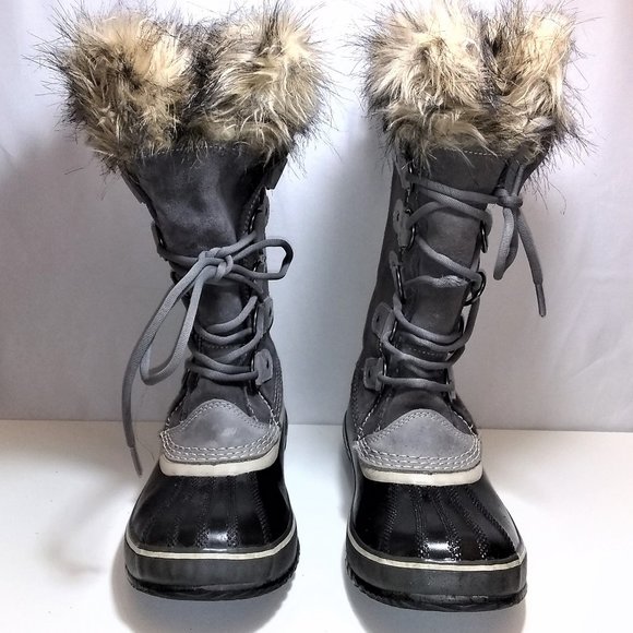 SOREL JOAN OF ARCTIC SUEDE WINTER BOOTS Size 7.5 - Picture 2 of 7
